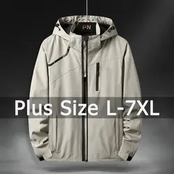 Outdoor Jacket Windbreaker Men Plus Size 5XL 6XL 7XL Windproof Rainproof Coat Big Size Men Clothing Jaqueta Masculina Inverno