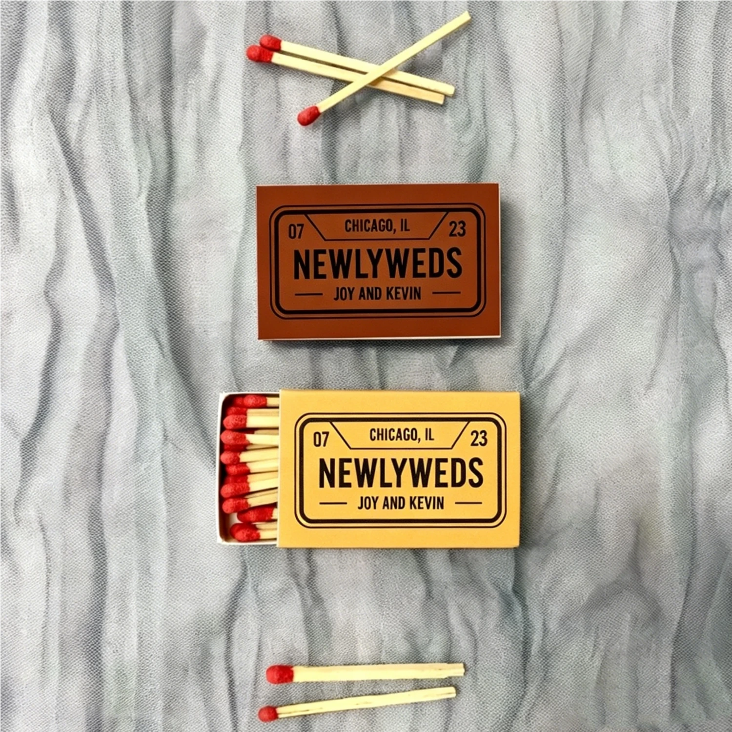 

Custom Wedding Small Matchboxes, Personalized Mini Design, Cute Favours for Wedding & Party