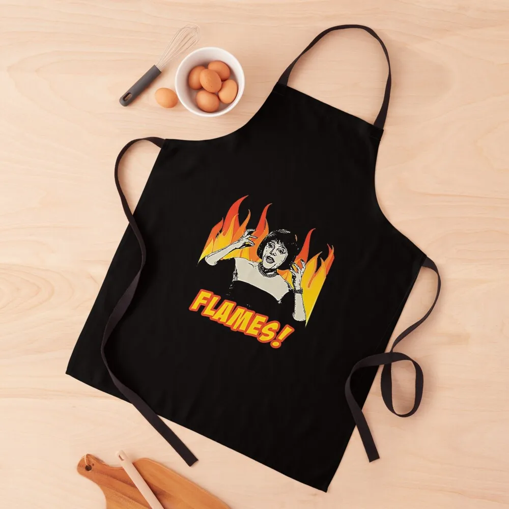 

Flames on the side of my face - Clue 1985 Apron waiter Kitchen Accessories 2022 Apron