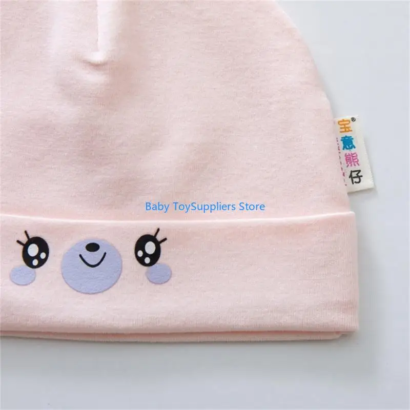 

R1WF Infants Skull Hat Muslin Truban Hat Bone-less Hat Baby Caps Newborn Shower Gift
