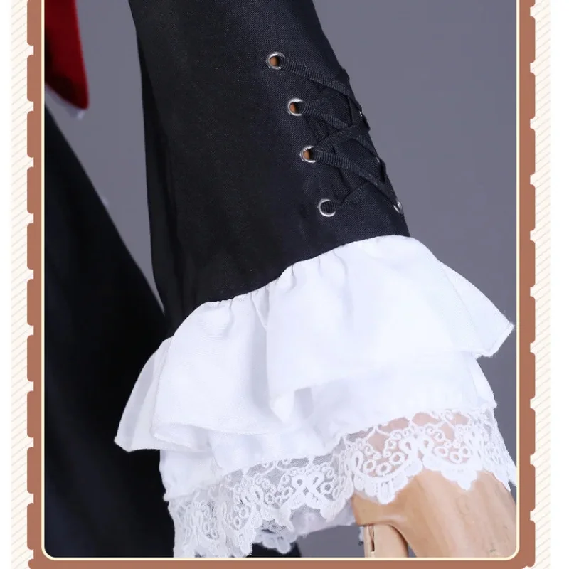Robe Lolita A;3;v,7'd/ - Costume de Cosplay Marie Rose Dead or Alive - Tenue de Soubrette Gothique pour Femme - Déguisement de Carnaval et d'Halloween.