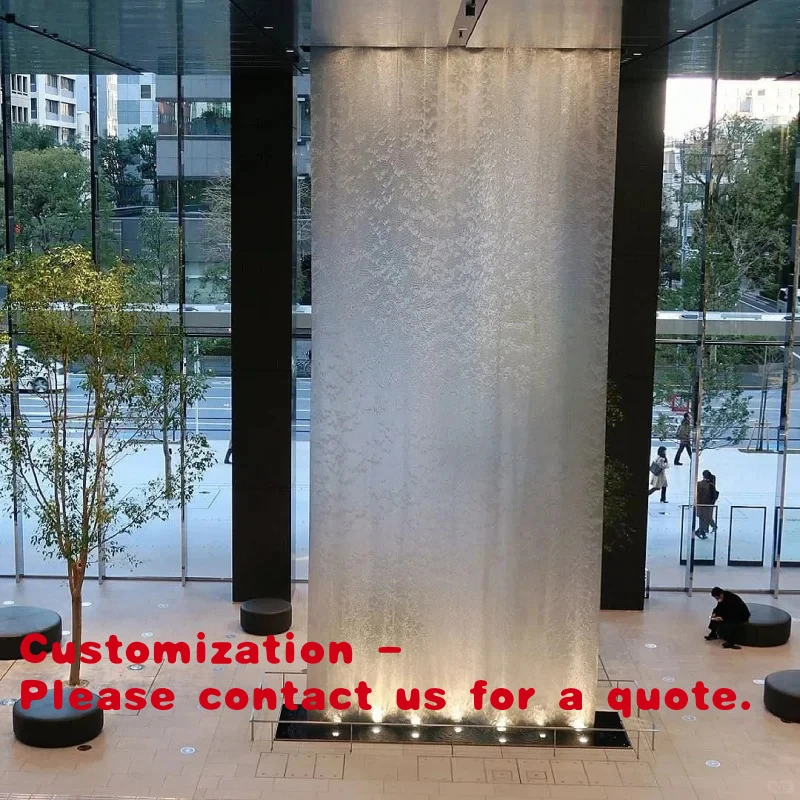 

Customize.SS304 Metal Mesh Flowing Curtain Custom Indoor Curtain Wall Commercial Use