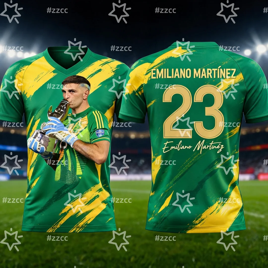 2026 Argentinien Fußballtrikot Emiliano Martínez Torwarttrikot Sommer Sport Herren T-Shirt Kinderbekleidung Tee Y2k Damen ﻿ – Detail 3
