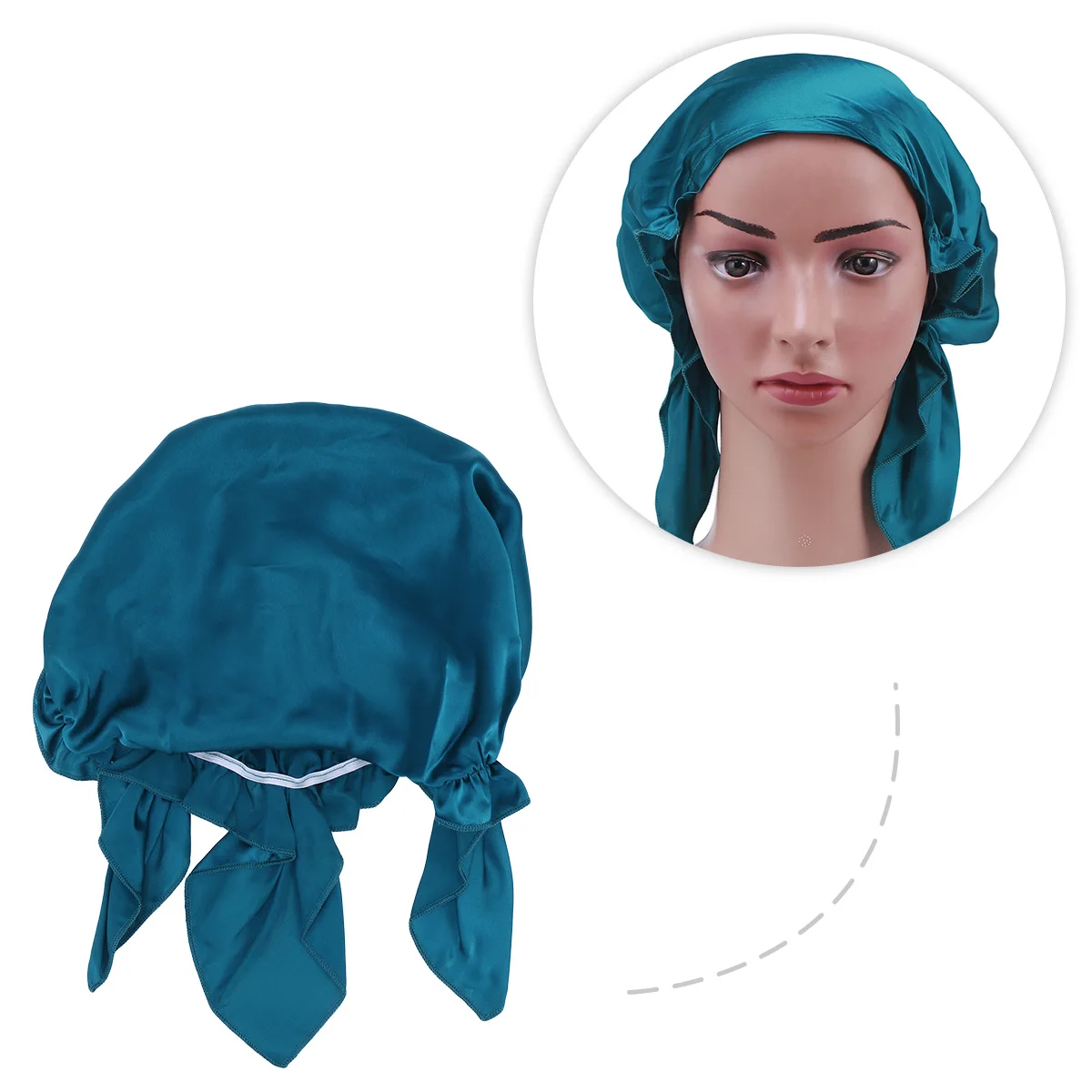 

Silk Cap Night Hat Women Satin Bonnet Hair Bands Smooth Lightweight Fits 60 100cm Retains Moisture Prevents Breakage