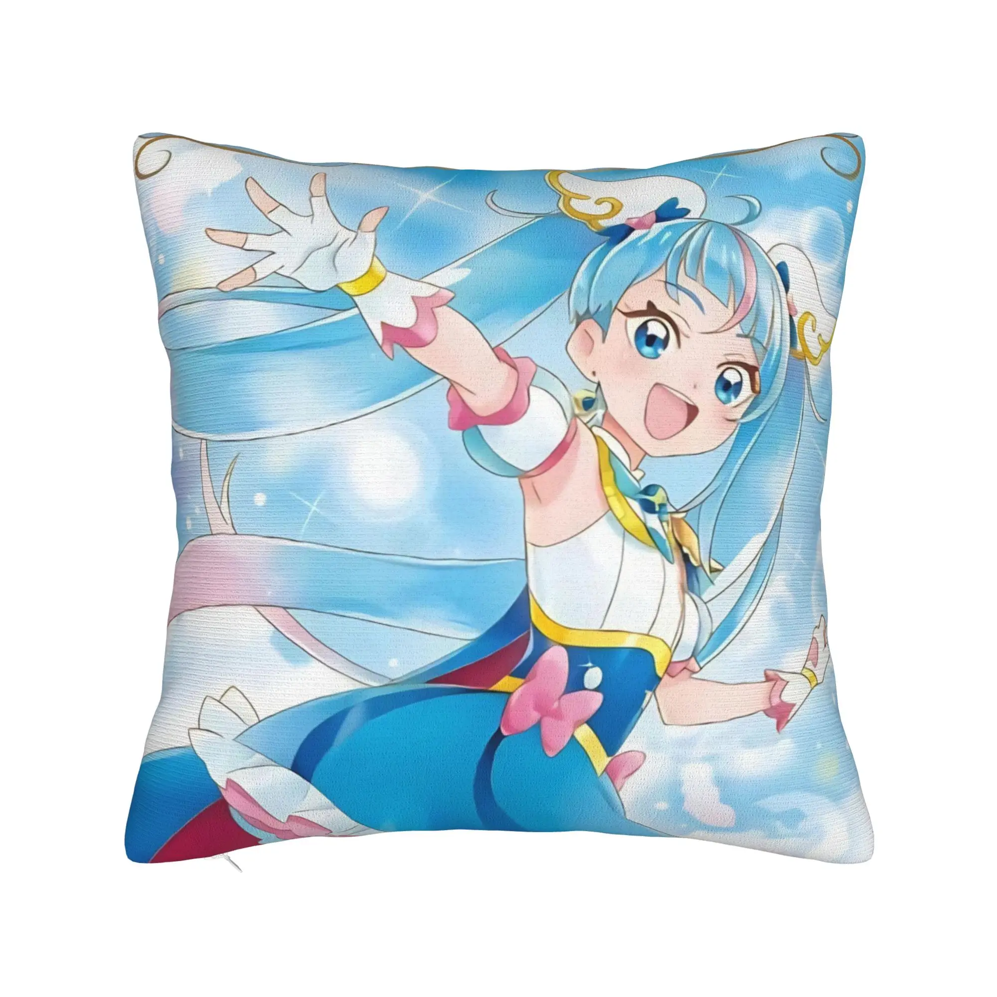 Soaring Sky Pretty Cure Pillow Cover Merch Printed Cushion Cover Decorations  Throw Pillow Case Cover Home Multiple Sizes