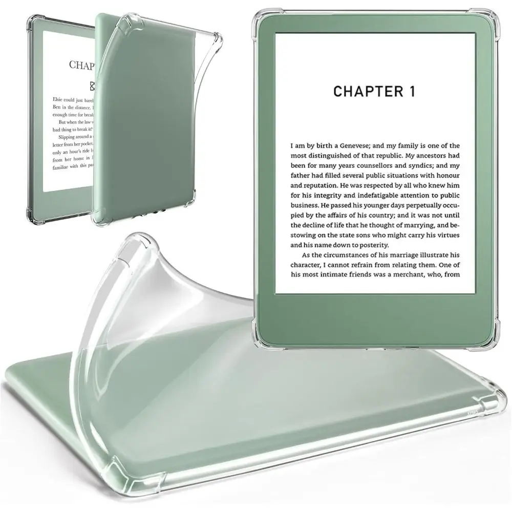 11/12th Gen e-Reader Case 6 6.8 7 inch C2V2L3 Back Cover Clear Airbag for Kindle Paperwhite 1/2/3/4/5 Colorsoft 2024