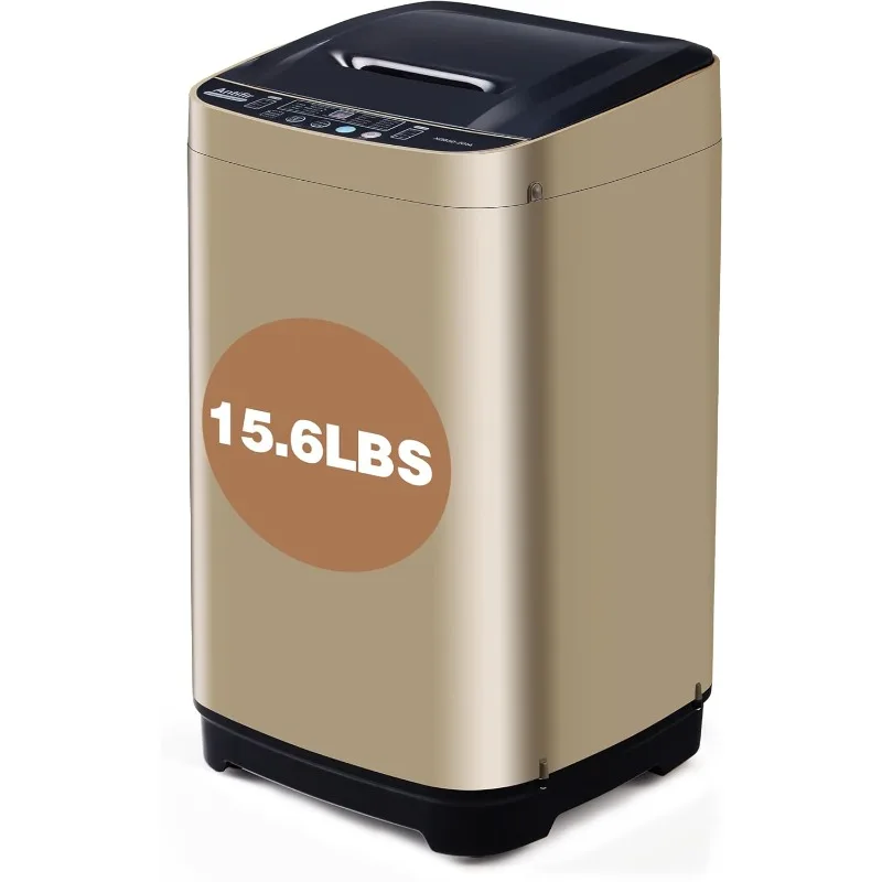 

Портативная стиральная машина, полностью автоматическая стиральная машина и сушилка 15,6 фунтов, компактная стиральная машина с дренажным насосом