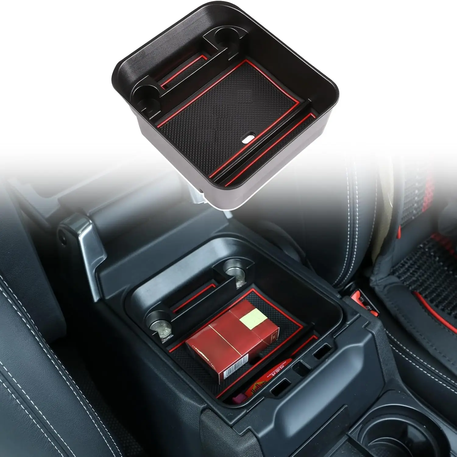 

For Land Rover Discovery 4 L319 LR4 2010-2012 2015 2016 Car Armrest Storage Box Organize Tray Central Tidying Accessories ABS