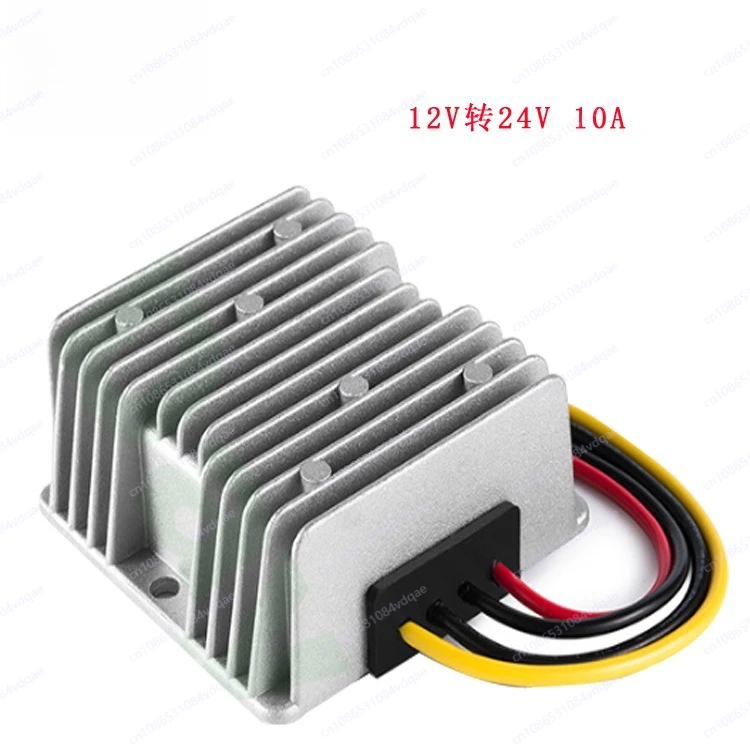 

12V to 24V10A boost power supply DC-DC waterproof car booster 12V liter 24V power converter