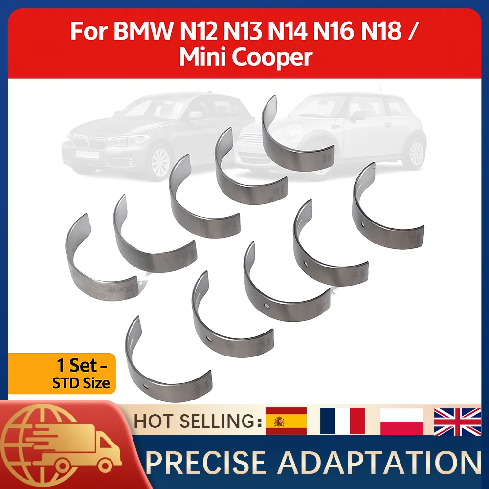 

Главные подшипники двигателя STD для BMW 114i 116i 118i 316i F20 F30 Mini Cooper R55 R56 N12 N13 N14 N16 N18 1,6 Замена 11217585452