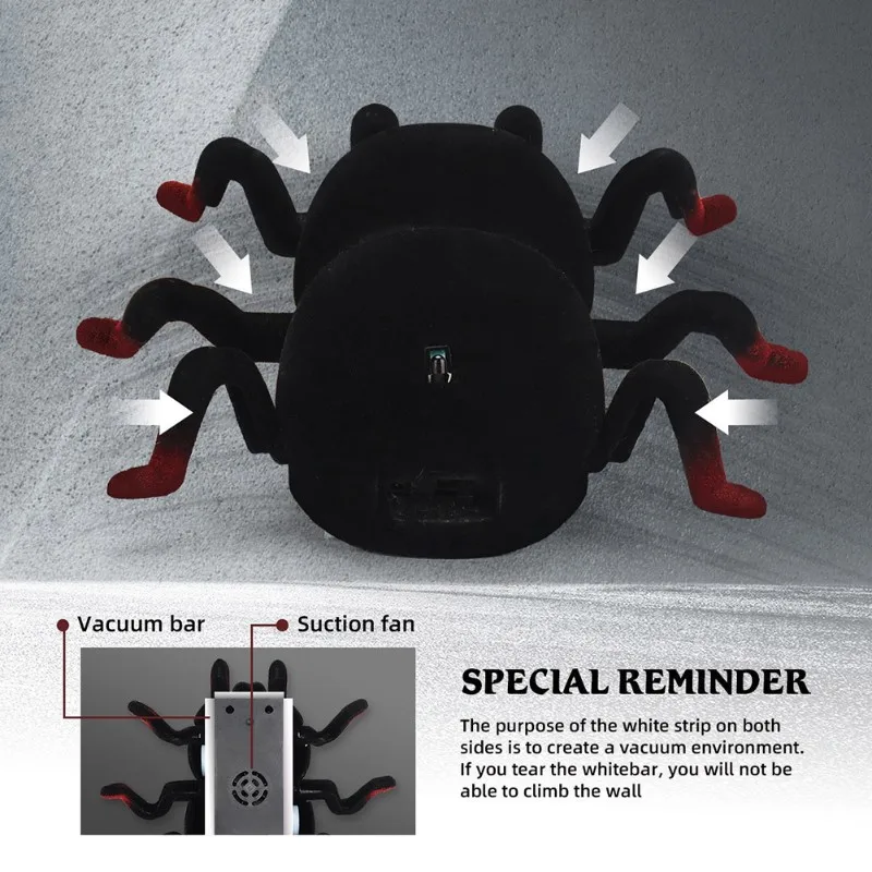 B78B-RC Wall Crawler Tarantula Wall , Rechargeable Wall Climbing Spider For Boys & Girls Ages 3 & Up