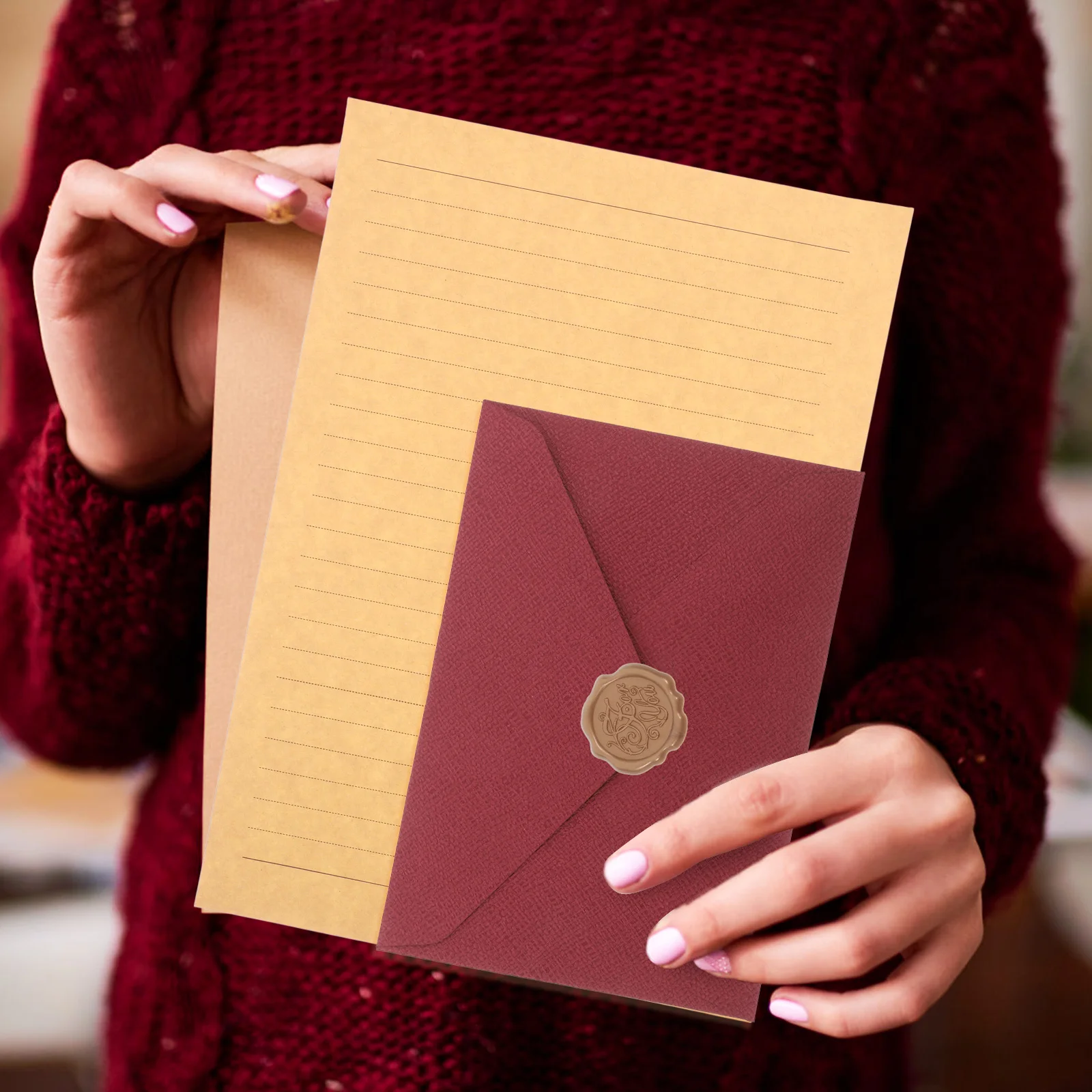 

2 Sets Envelope Stationery Envelopes for Invitations Paper Greeting Cards Pouches