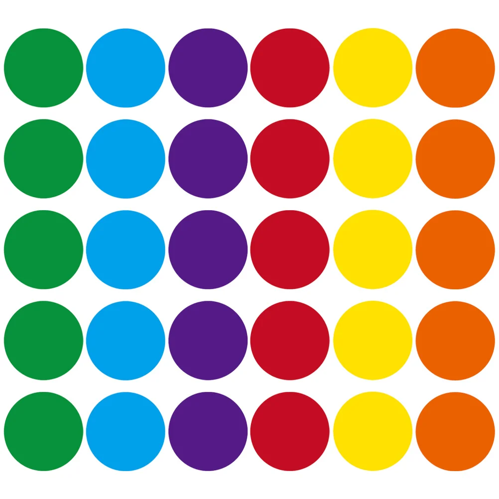 

5Sets Colorful Floor Marker Stickers Carpet Round Shape Educational Classroom Decals Preschool Learning Aids