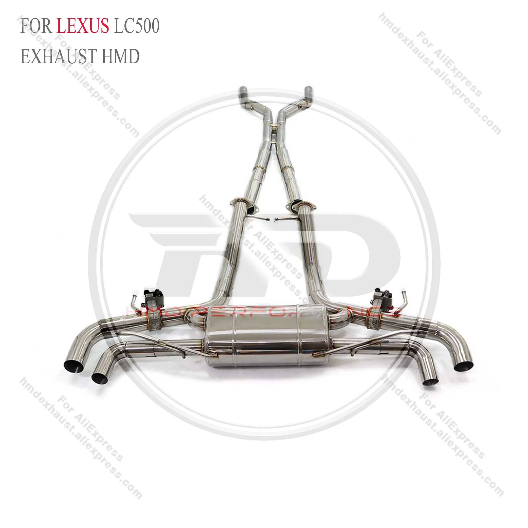 

HMD Stainless Steel exhaust System Performance Catback is suitable for Lexus LC500 automotive valve muffler valves