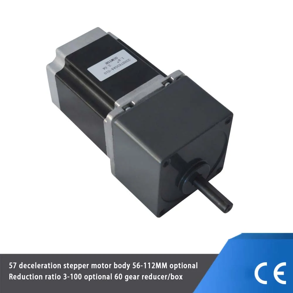 

57HS7630A4-G Reducer Stepper Motor 56mm76mm112mm Reduction Ratio 1:10 Gearbox 1:100 Eccentric Shaft Speed Reducer