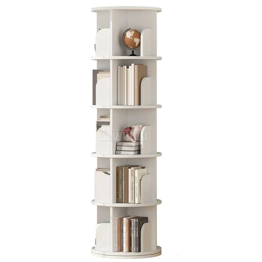 رف كتب دوار 2026 رف قائم على الأرض يدور 360 درجة رف تخزين منزلي رف كتب