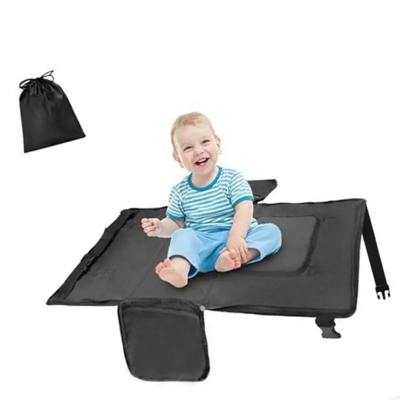 سرير سفر محمول للرضع، موسع مقعد الطائرة، تصميم قابل للطي، مانع للانزلاق #3