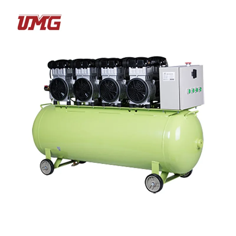 Portable Mini 200L 6400W Oilless Silent Air Compressors for den tal