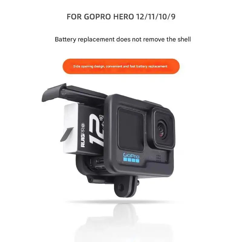 알루미늄 합금 하우징 케이지 보호 프레임 케이스, 클로드 슈 마운트 1/4 홀, 고프로 히어로 12 11 10 9 액션 카메라 케이지 리그