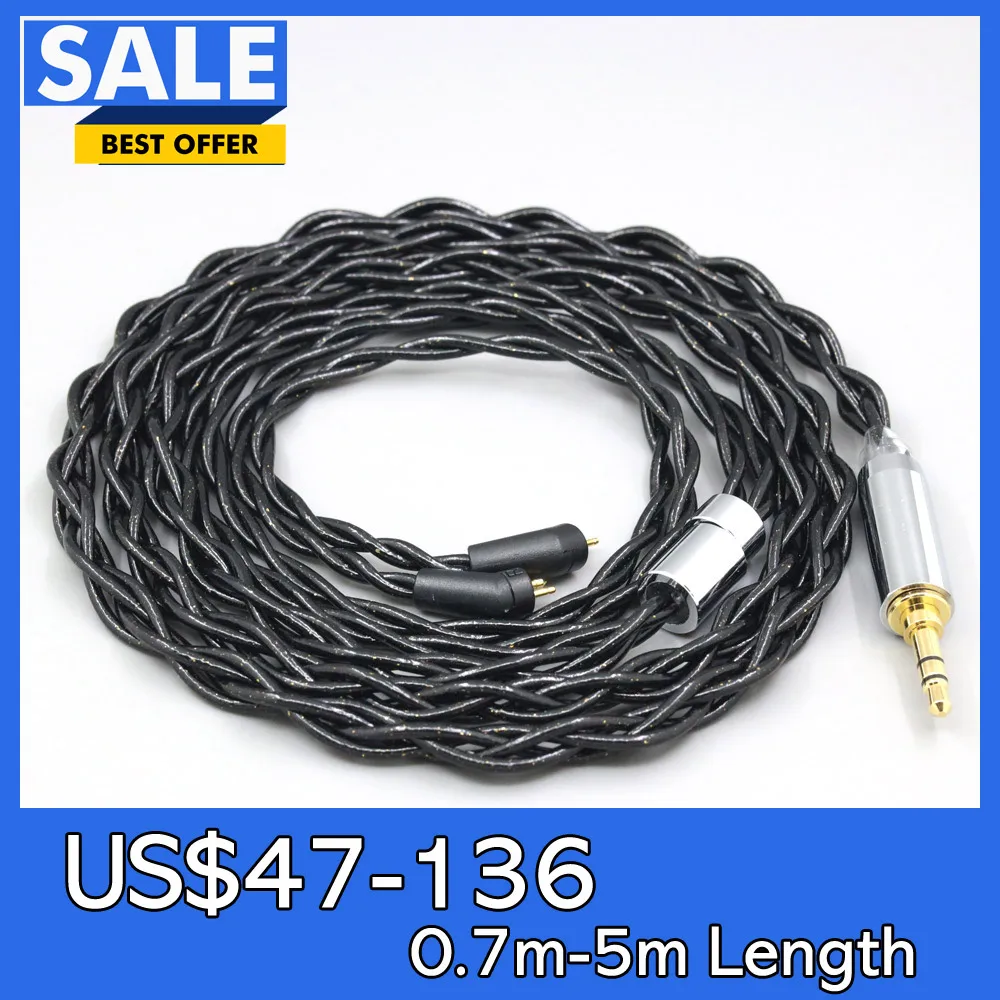 99% Pure Silver Palladium Graphene Floating Gold Cable For Etymotic ER4B ER4PT ER4S ER6I ER4 2pin LN008336