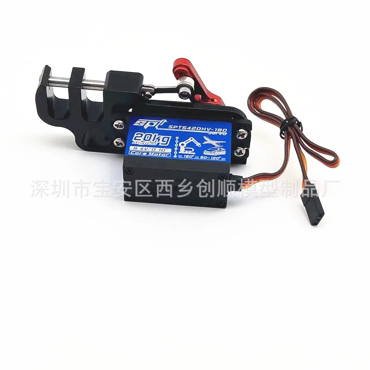 Upgraded servo dispenser, line thrower, off-line hook thrower, drone model aircraft multi-axis two-stage hook accessories