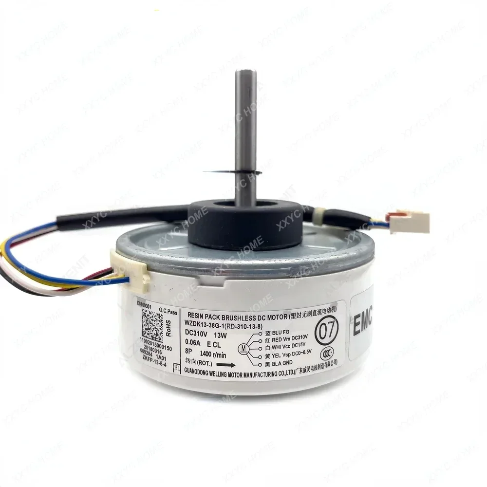 New For Midea Air Conditioner Indoor Unit DC Fan Motor WZDK13-38G-1 DC310 13W 1400r/min RD-310-13-8 Conditioning Parts