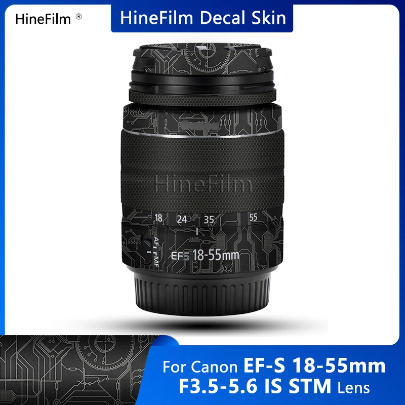 

Hinefilm Skin for Canon EFS 1855 iii Lens Sticker Wrap Film For Canon EF-S 18-55 F3.5-5.6 III Lens Skin Protector EFS1855