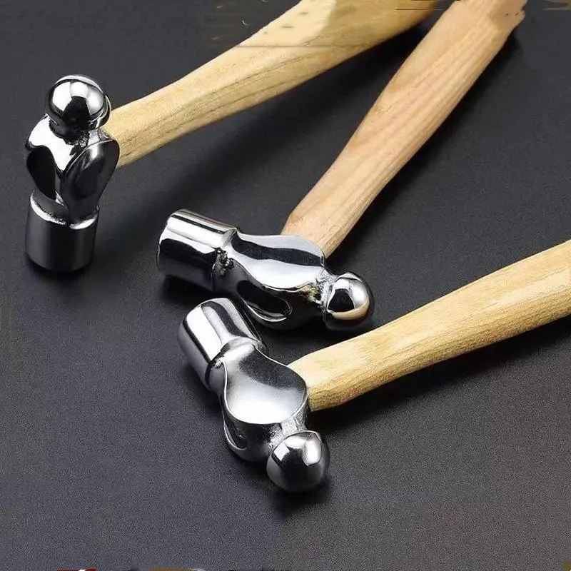 Mini Hammer Smashing Walnut Round Head Wooden Handle Car: Escape Tool Hand Multi Function