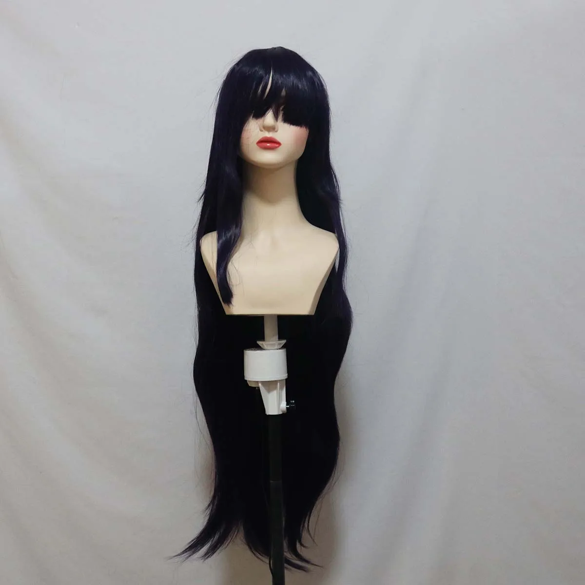 Mulheres Anime Solo Leveling Esil Radiru Roleplay Peruca roxa longa e reta