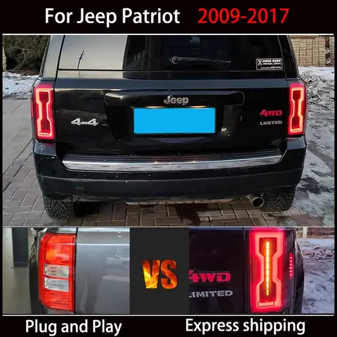 For Jeep Patriot LED taillight Assembly 2009-2017 Brake Light DRL signal turn signal Clear accessory