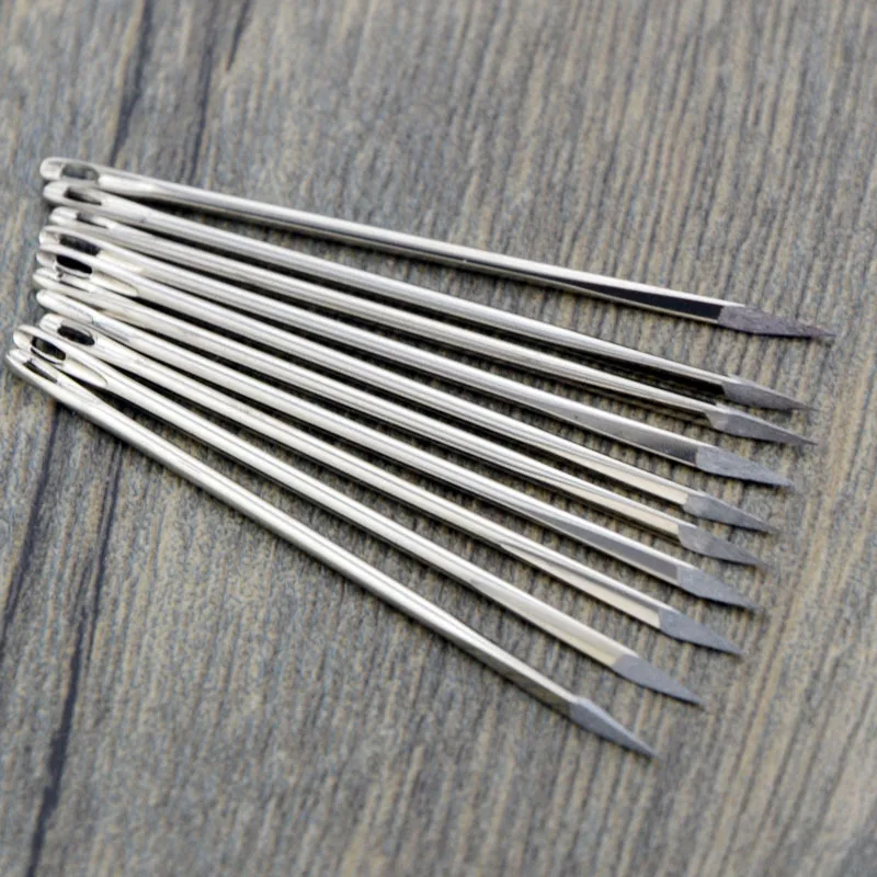 10PCS DIY Leather Triangular Needles Leather Fur Special Stainless Steel Shaped Pin Stitch Needlework Sewing Supplies