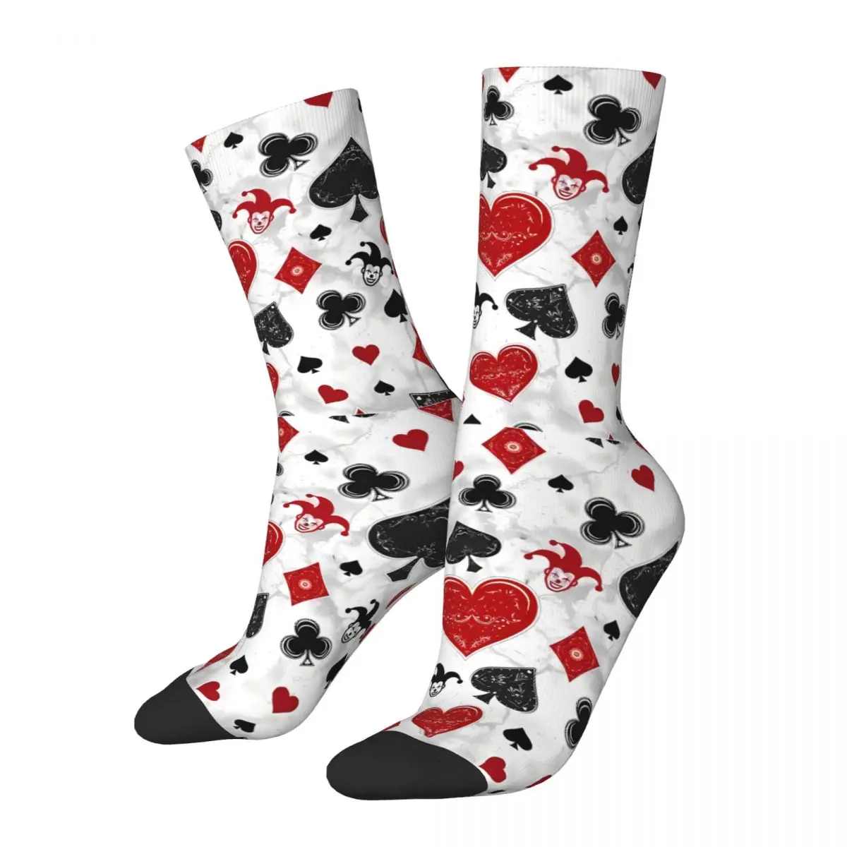 Playing Cards Suit Diamonds Ace Forever Men Women Socks Outdoor Novelty Spring Summer Autumn Winter Stockings Gift