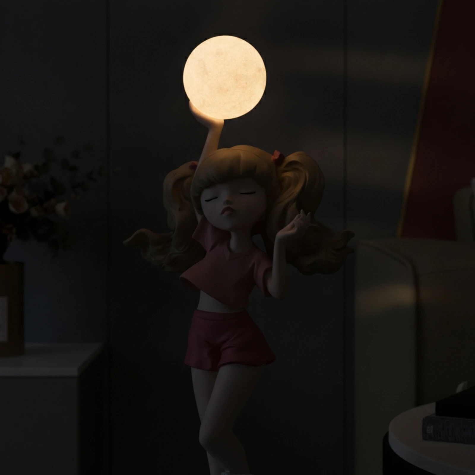 girl-figurine-with-lamp-whimsical-girl-statue-with-glowing-sphere-lamp-with-figurine-ambient-sculpture-light-modern