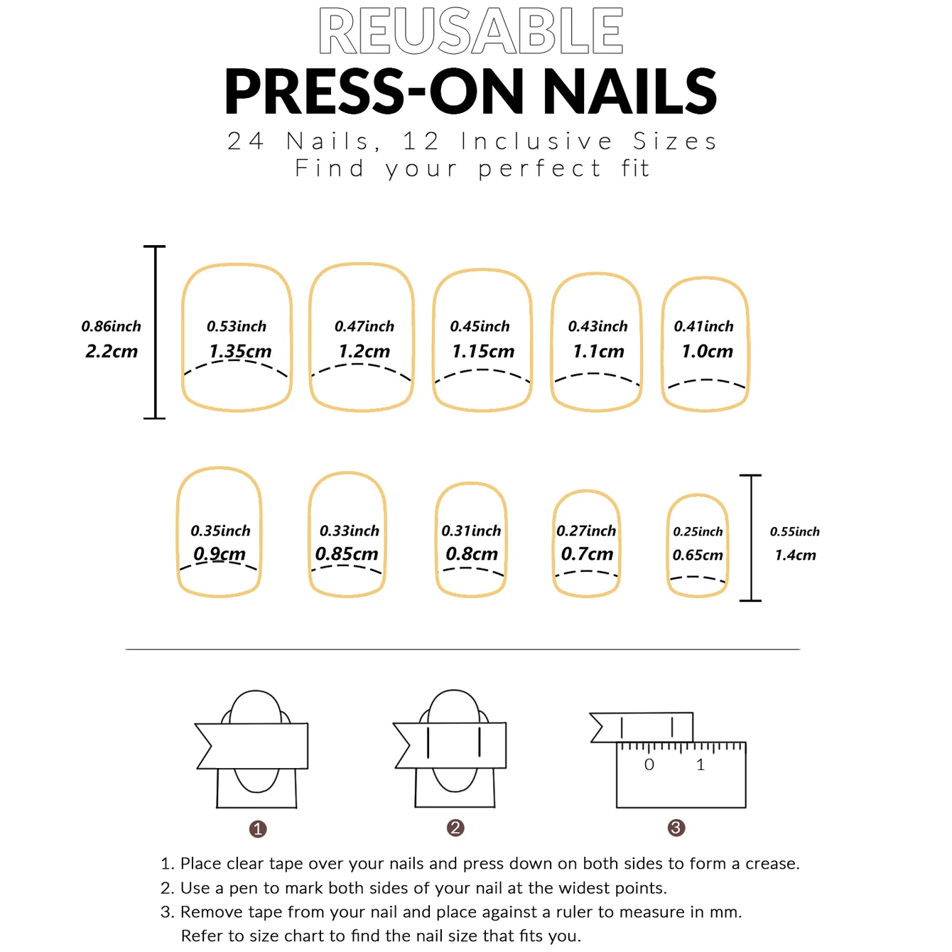 120PCS Press French Red Mid-Length Square Fake Nails Solid Color Design Reusable Acrylic False Nails Whitening Nail Art And DIY image 5
