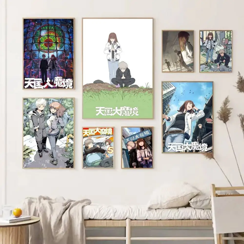 Anime H-Heavenly D-Delusion Posters HD Print Vintage Wall Art Decor for Home Study Room