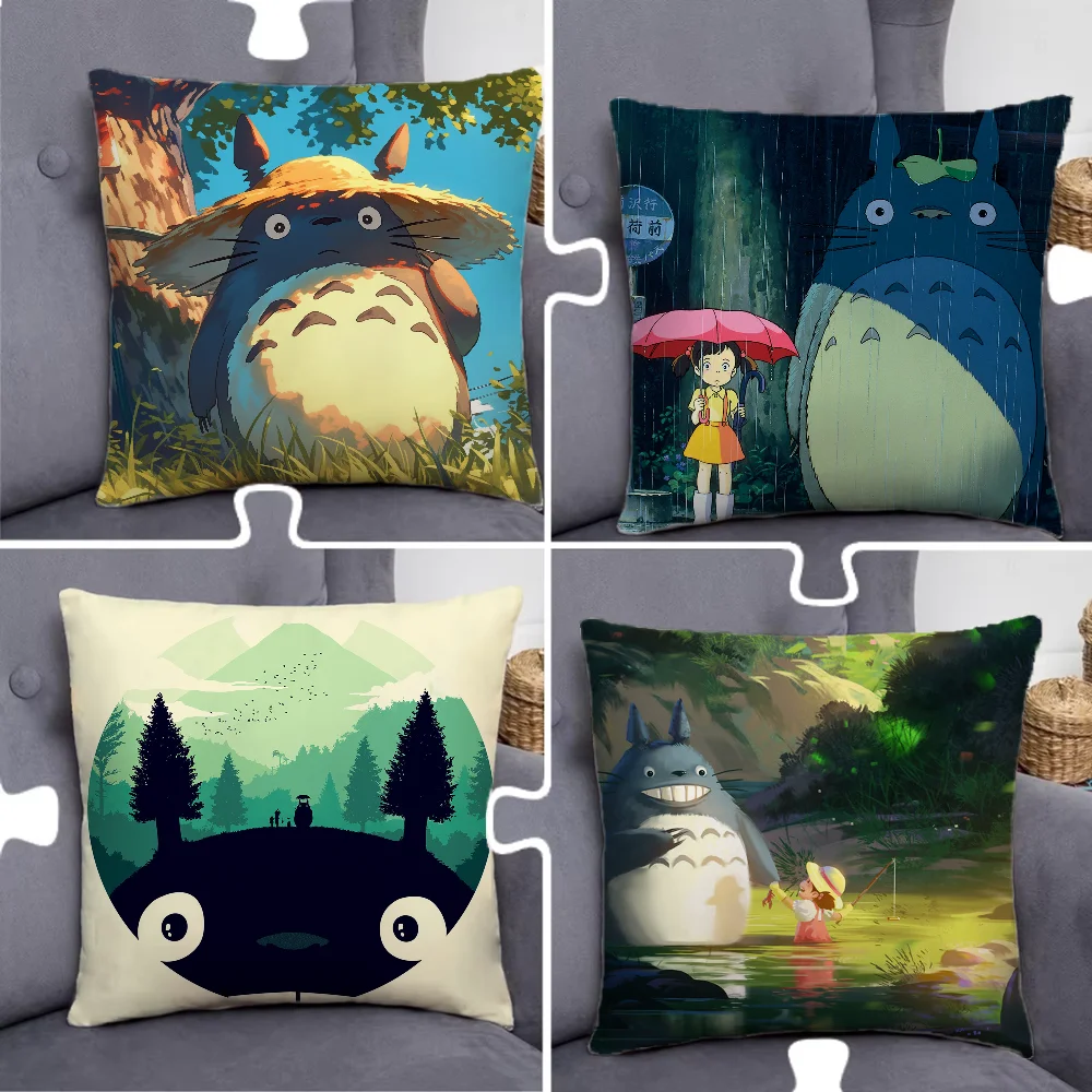 

T-TOTOROS Cute Pillow Case Pillowcase Home Sofa Cushions Car Cushions Pillowcover Office Pillowshell Pillow