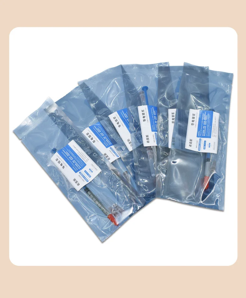 0,2/0,3/0,4 ml Silber Leitfähigen Klebstoff Kleber Leitung Farbe Anschlüsse Bord Paste Draht Elektrisch Für PCB gummi Reparatur – Detail 2