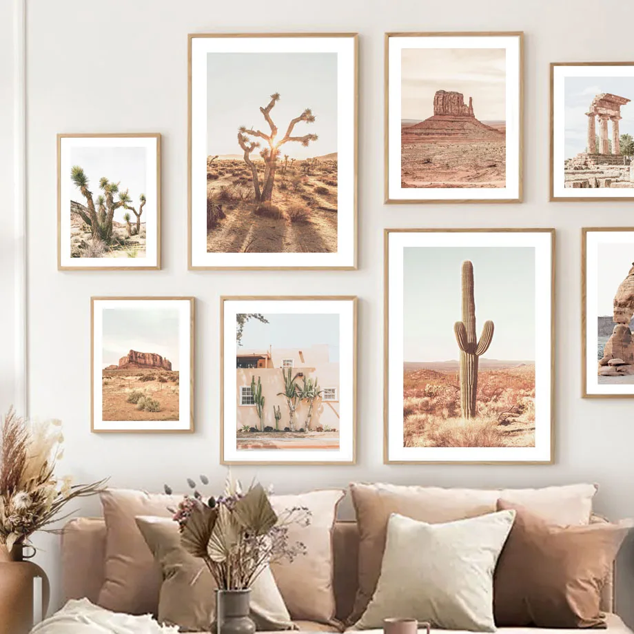 Arizona Desert Cactus Saguaro Joshua Tree Wall Art Canvas Painting Nordic Posters And Prints Wall Pictures For Living Room Decor