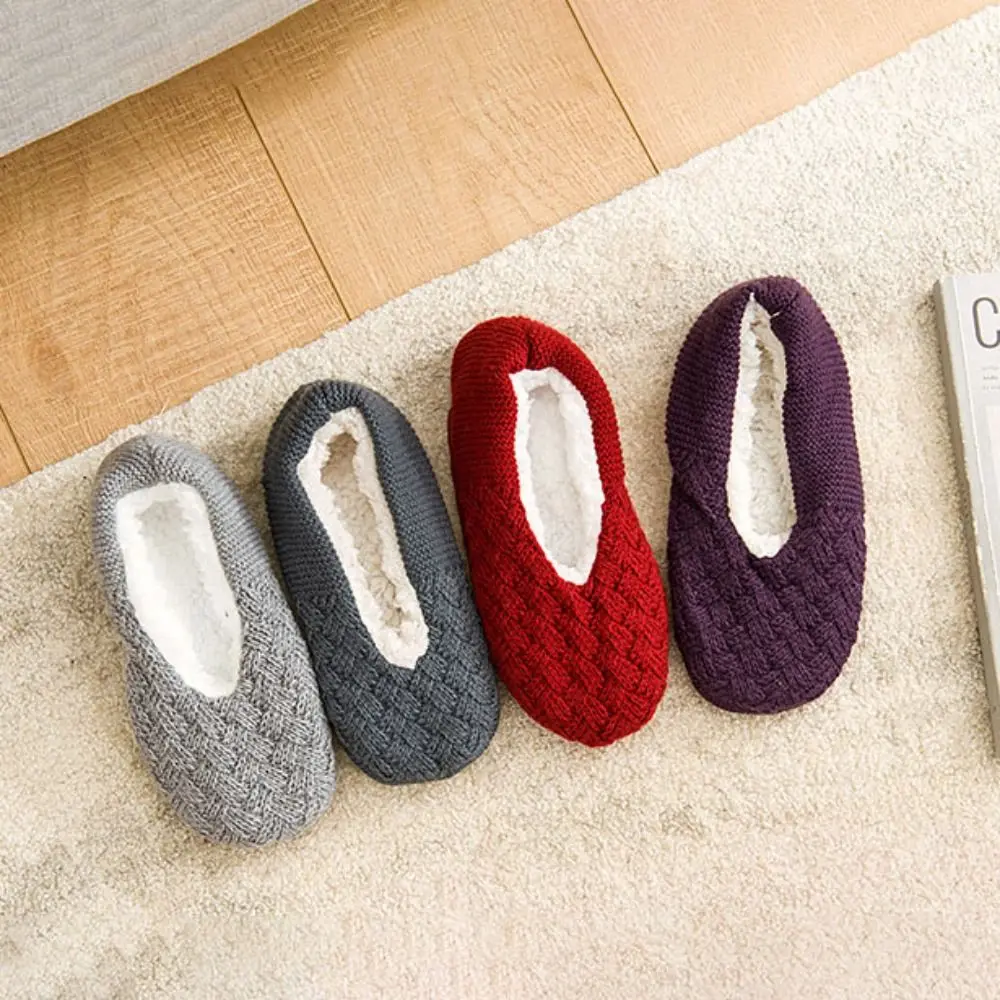 موضة محبوك المرجان جوارب صوف المضادة للانزلاق الدافئة رشاقته أفخم الجوارب الجوارب النساء الرجال النوم الجوارب خريف شتاء #3
