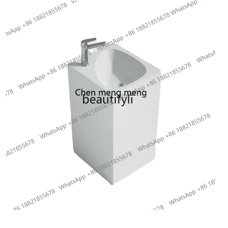 R Artificial Stone Floor Type Whole Washbin Color Wash Basin Homestay Hotel Column Art Basin