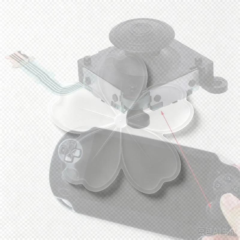 1pcs For PSV2000 PSVITA 20003D   2000 3D Replacement Analog Joystick Stick Button Rocker Thumbstick Rocker Module