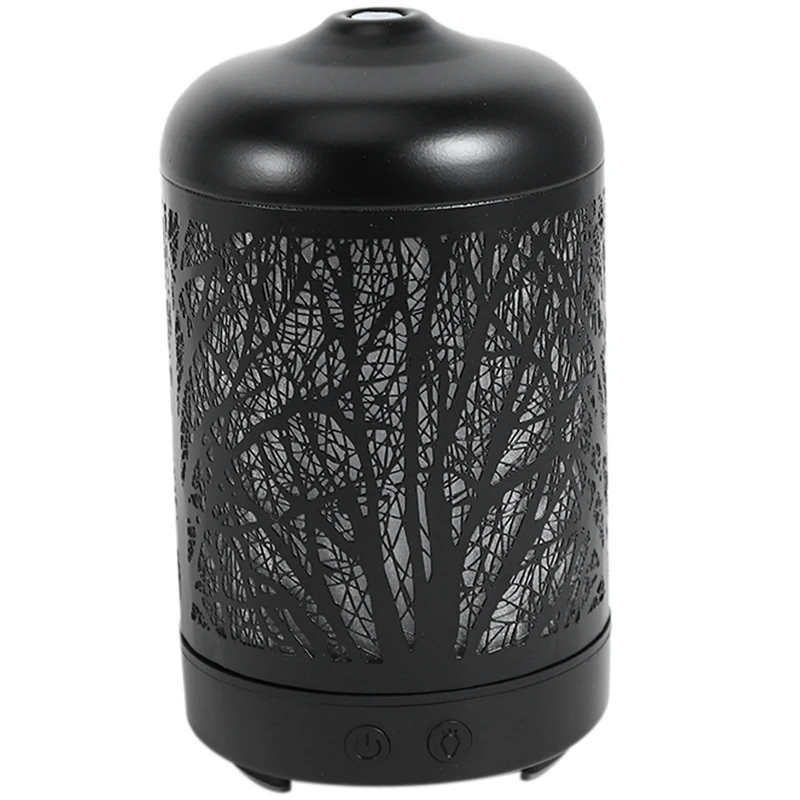 Metal Tree Essential Oil Diffuser 100Ml Aroma Diffuser Ultrasonic Aromatherapy Humidifier Cool Mist Maker For Home Office