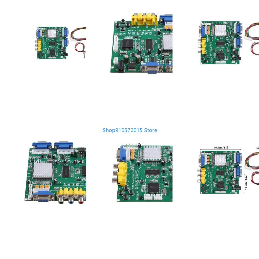 B95C Dual VGA Video Converter Board Plate for Arcade Game Monitor Replacement