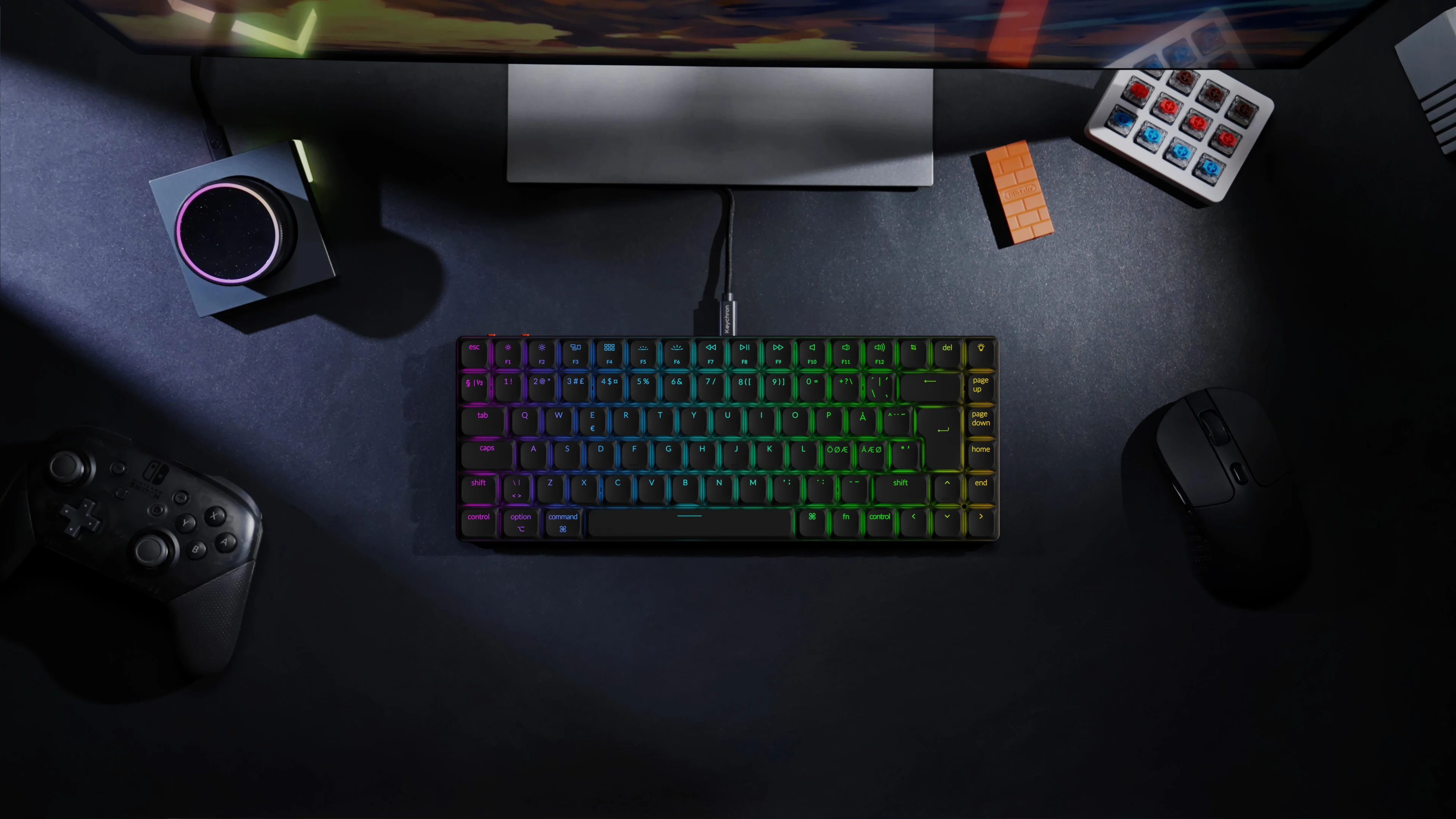 Keychron ISO Low Profile Shine-Through ABS LSA Full Set Keycap Set for Mechanical Keyboard