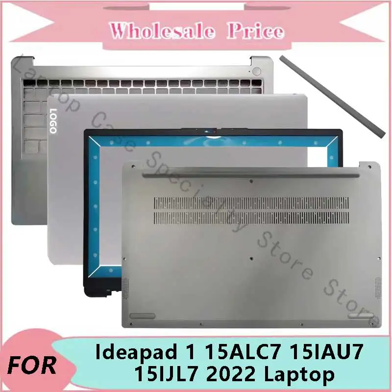 

New For Lenovo Ideapad 1 15ALC7 15IAU7 15IJL7 2022 Laptop Palmrest Bottom LCD Back Cover Front Bezel Case Keyboard Hinges