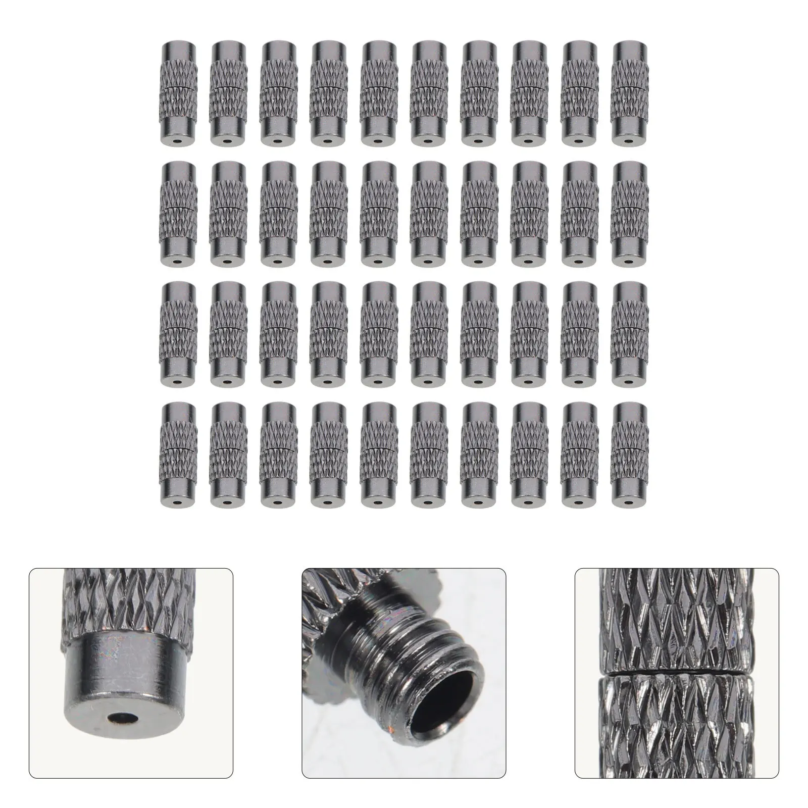 

50Pcs Screw Clasps Copper Twist Fastener End Caps for Necklace Bracelet Jewelry DIY Tools Necklace Screw Clasps