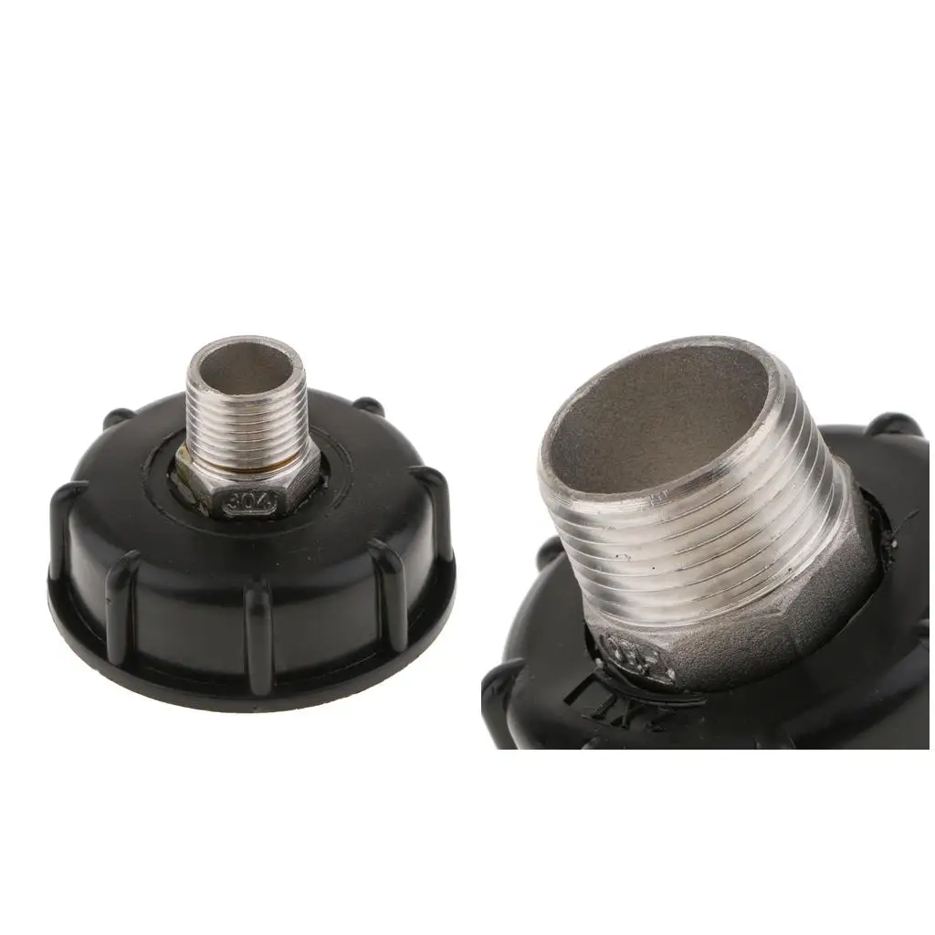 High Quality Plastic 1000L Hose Adapter Fitting Tool Water Tank Connector for IBC Barrel Garden Irrigation