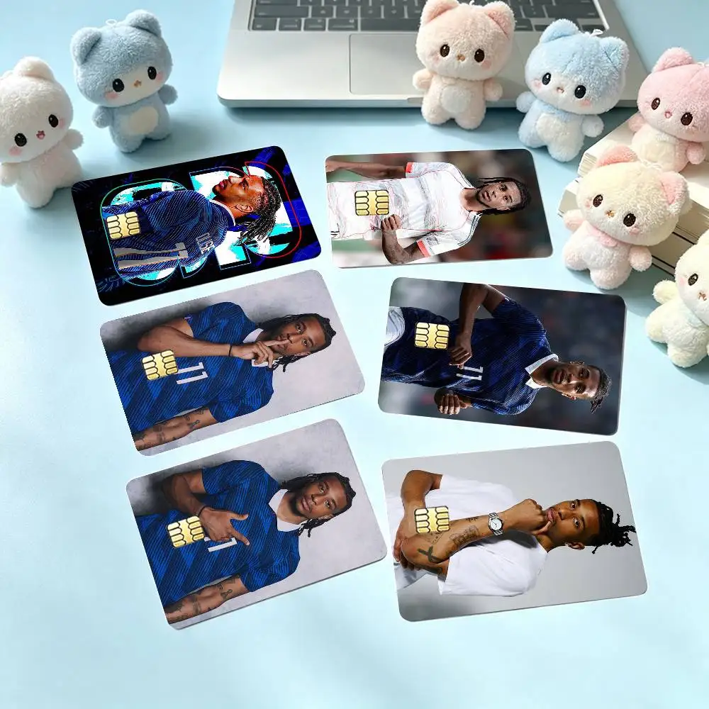 Michael-S Olise-E 11 Football Credit Card HD Stickers Game Card Decal Small Chip Waterproof Sticker Gift
