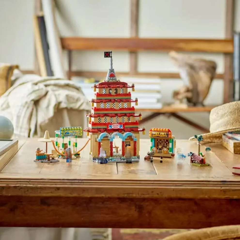 

926Pcs MOC Block Dragon Paradise Battle At Arlong Park Building Creative DIY Movie Game Model, Christmas and Birthday Gift