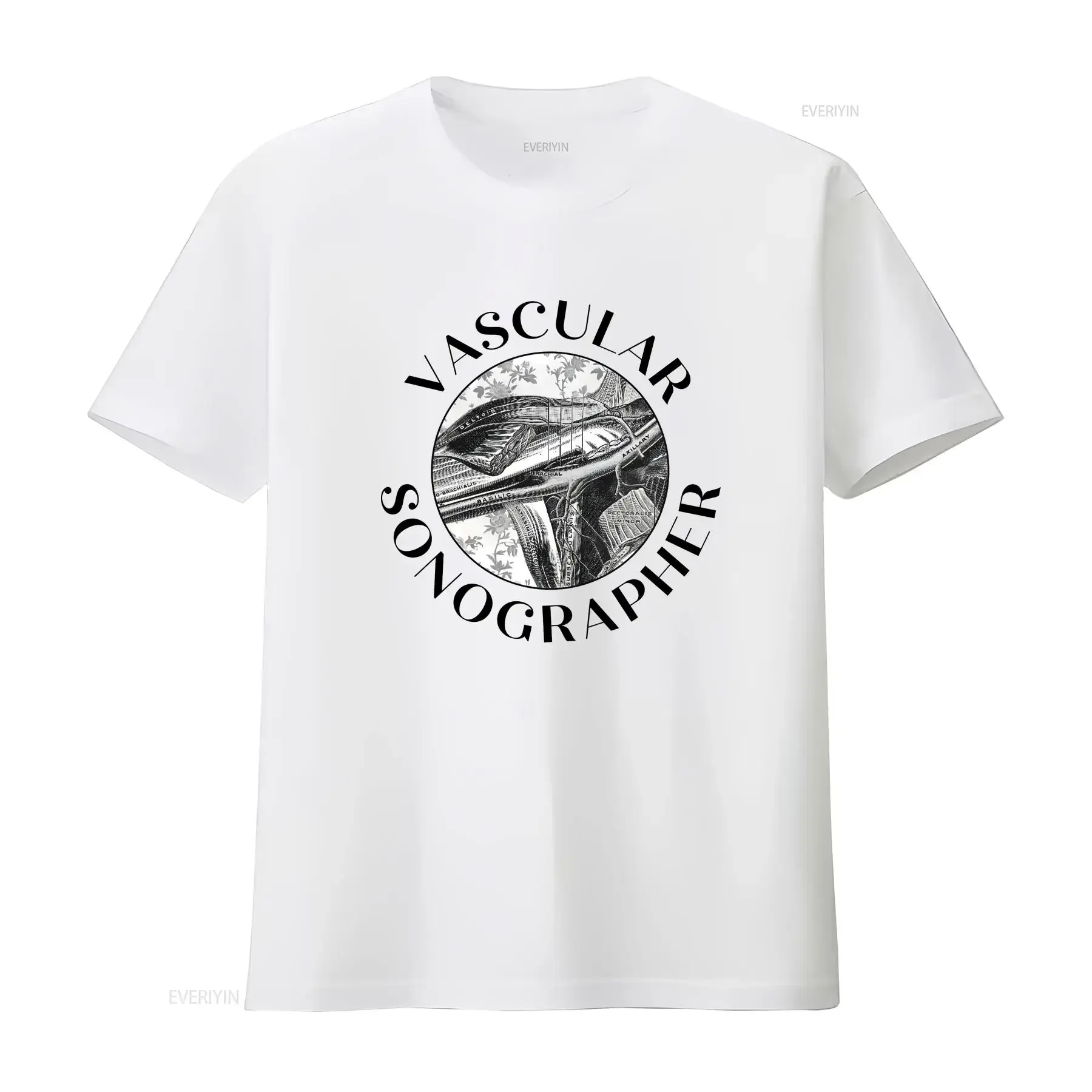 Vascular Sonographer T Shirt Tech Vintage Sonography Grad s Ultrasound Retro Style Anatomical vintage Washed